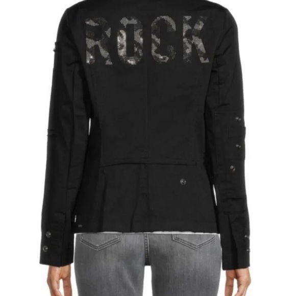 NWT Zadig & Voltaire Virginia Strass Rock Jacket S - Picture 4 of 8